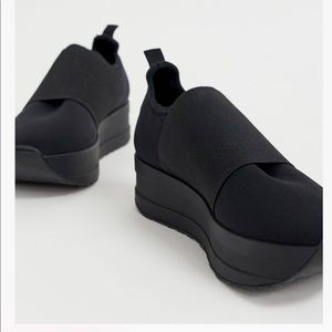 Vagabond black platform sneakers sz 9 asos